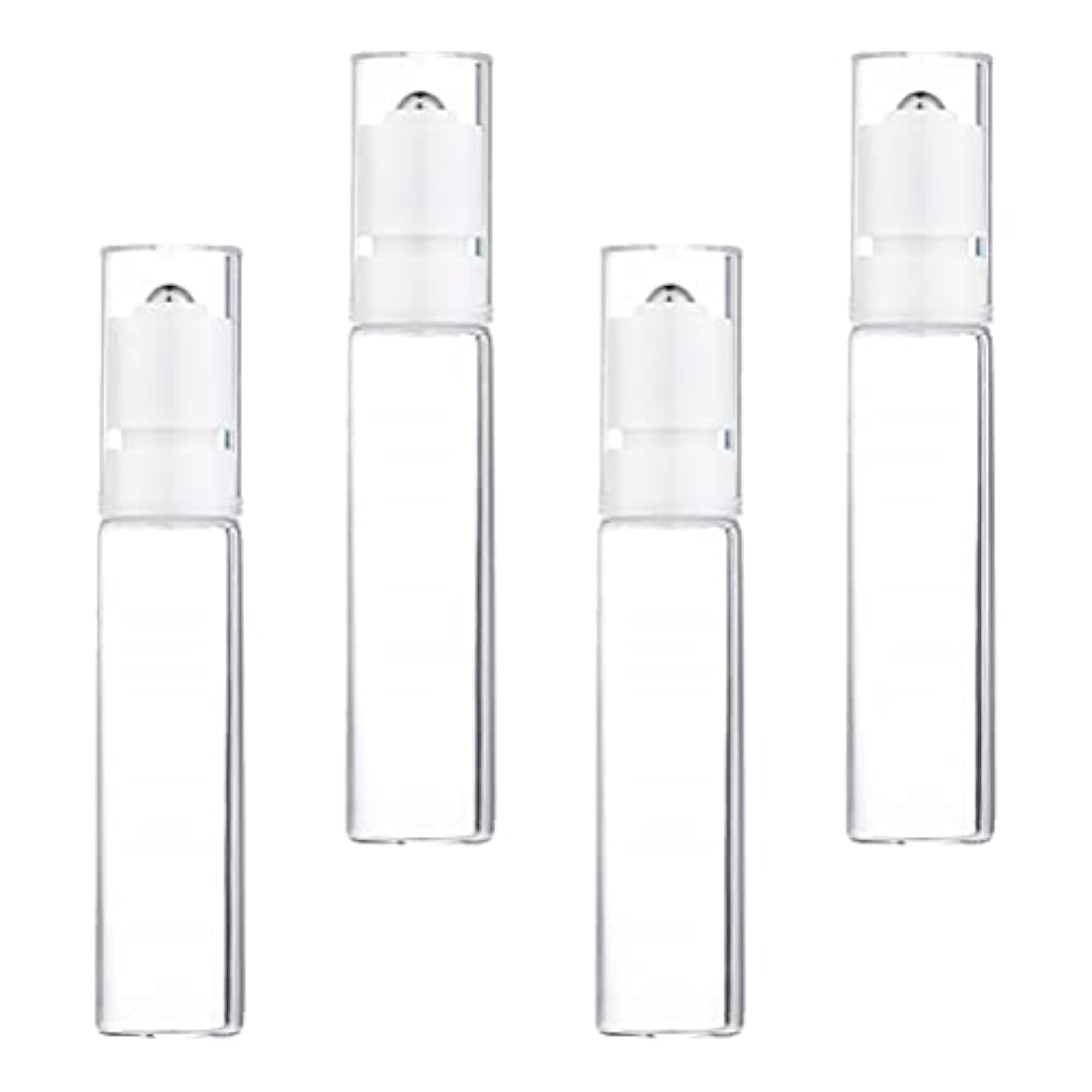4Pcs 10ml Essential Oil Aromatherapy Glass Roller Bottles