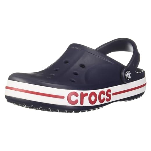 Crocs Unisex-Adult Bayaband Clog Navy/Pepper Clog - 9 UK Men/ 10 UK Women (M10W12) (205089-4CC)