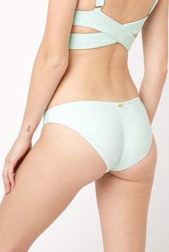 PilyQ Azure Basic Ruched Hipster Bikini Swim Bottom, US Small4