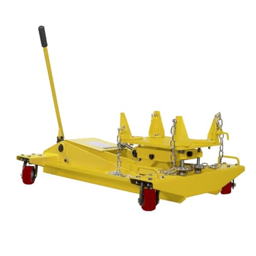 Esco 10812 2.2 Ton Heavy Duty Transmission Jack, 4,400 lb Capacity, Black,Silver,Red - Thumbnail 5