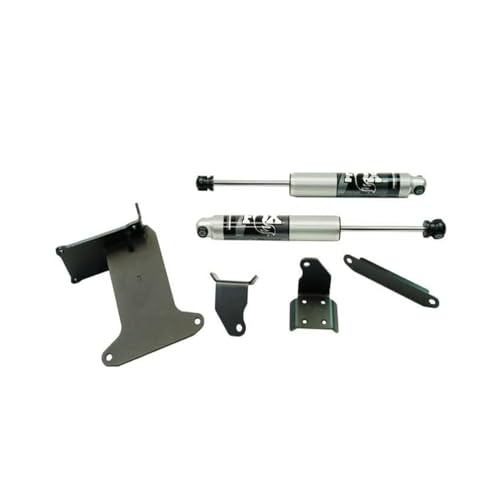 RealTruck SUPERLIFT SUSPENSION Dual Steering Stabilizer Kit for Jeep Wrangler