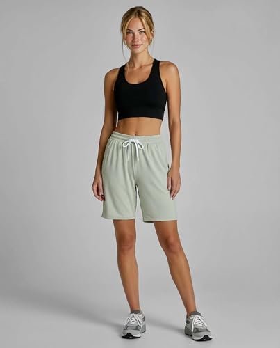 Image of 4 Pack: Women's Dry-Fit Athletic 7 inch Bermuda Long High Waisted Running Shorts Available in Plus Size Set