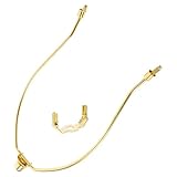 VILLFUL Lampenschirmhalter aus Robustem Eisen Goldfarbenes Lampenschirm kit mit Hornrahmen für Tisch Stehlampen Einfache Montage Stabile Lampenreparatur Passend für Lampenschirme