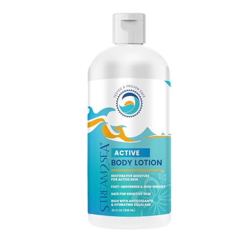 STREAM 2 SEA Nourishing Body Lotion For Dry Skin, 32 Fl oz Vitamin E Squalene Reef Safe and Paraben Free After Sun Moisturizing Body Lotion, Nourish and Protect Skin from Sun Exposure and Dry Weather