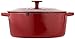 Cuisinart Chef's Classic Enameled Cast Iron Round Covered Casserole (Cardinal Red, 7- Quart)