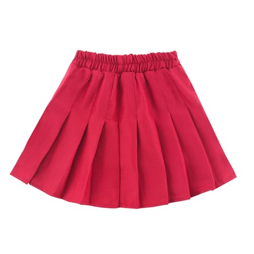 Image of Girls Pleated Skirts Built in Shorts Little Kid Athletic Flowy Skorts Skirts Toddler Girls Tennis Skorts for Girl 3-14 Years