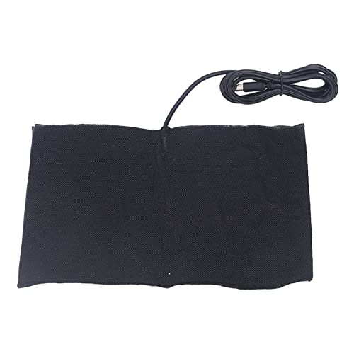 Fafeicy Almohadilla Calefactora Eléctrica USB DC5V 60 ℃, Almohadilla Calefactora Eléctrica Plegable de Fibra de Carbono de 15X20 Cm, para Calentar los Hombros, el Cuello Y la Cintura
