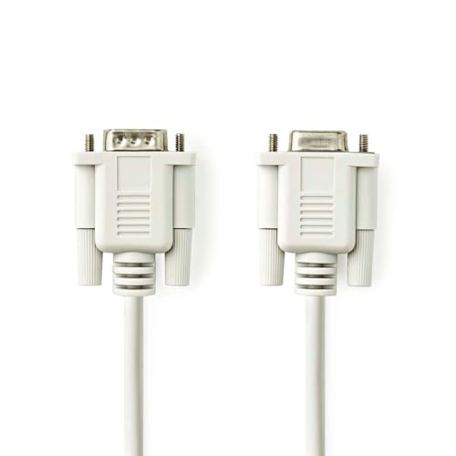 NEDIS Serial Cable | D-Sub 9 Pin Male - D-Sub, 9 Pin Female | 2.0 m | Ivory