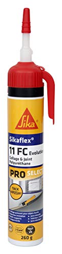 Sikaflex 11 FC Evolution Blanc, Mastic-colle multi-usages, haute performance pour joints et collages, mastic intérieur et extérieur, mastic polyuréthane PU, 260g, Sans pistolet