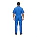 Natural Uniforms Mens Short Sleeve Zip Up Coverall, Stain and Wrinkle Resistant (Royal Blue, Medium)