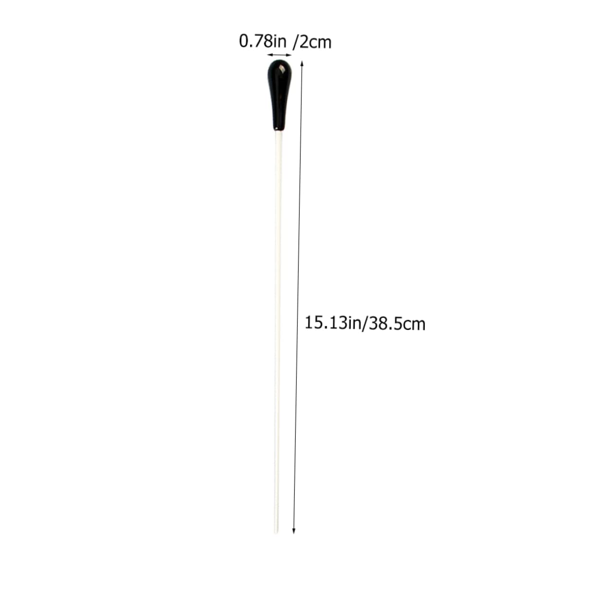 Totority 2pcs Music Resin Conduct Stick Simple Style for Concerts Performances Portable