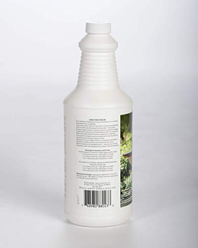 Fountain Algaecide And Clarifier - 32Oz - Kills And Inhibits All Types Of Algae Growth, Formulated For Small Ponds And Water Features, Treats Up To 32,000 Gallons #TOP7