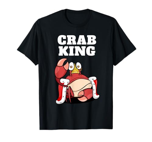 Crab King | Camiseta de cangrejo para hombre | Cangrejo para niños Camiseta