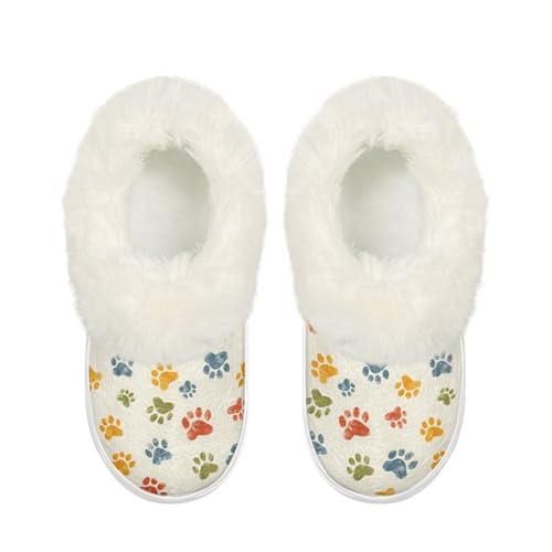 Tie-Dye Slippers for Women Soft Breathable Polar Fleece Shoes for Unisex-Adult,Winter