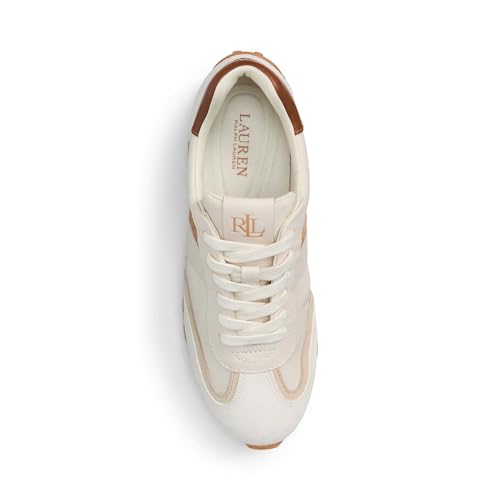 Image of Lauren Ralph Lauren Dani Suede & Leather Sneakers