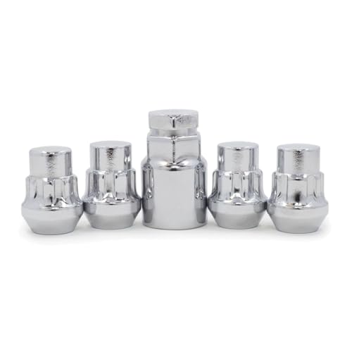 CHANWURMY Locking Lug Nuts Wheel Locks 12X1.5 Chrome Closed Bulge Acorn for CX-5 2013-2022 for CX-3 2016-2021 for CX-30 2020-2022