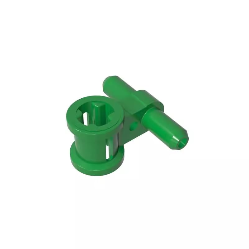 Gear Pneumatic Hose Connector with Axle Connector 99021 GDS-985 50PCS Compatible with Lego Classic Bulk Toy MOC Color:Green