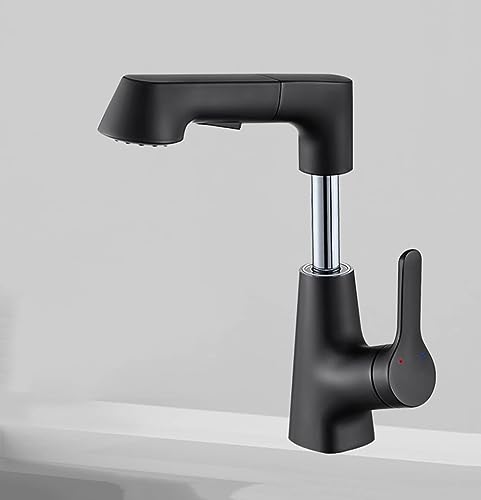 Robinetterie de lavabo extractible à 2 modes de jet pour un rinçage précis