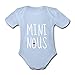 Spreadshirt Mini Nous Naissance Bébé Body Bébé Bio Manches Courtes, 3-6 Mois, Ciel