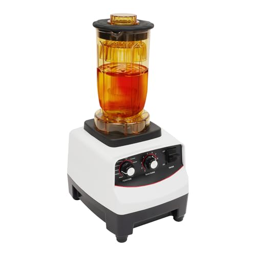 Unnsiapit Tea Brewing Machine, 1800W Electric Commercial Countertop Blender Milkshake Mixer for Kitchen Restaurant Mixed Drink Smoothie, Speed Control, 1.2L/50.7Oz Cup