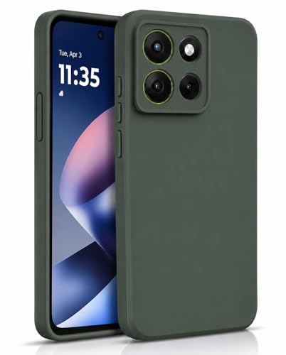 Image of FIRST MART Matte Silicone Back Cover for Motorola G37 Power - Green
