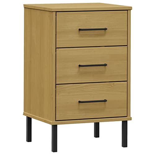 HGLADYU Solid Pine 3-Drawer Cabinet
