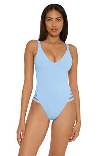 Maillot de bain une pièce BECCA Color Prism avec coupe échancrée pour femme