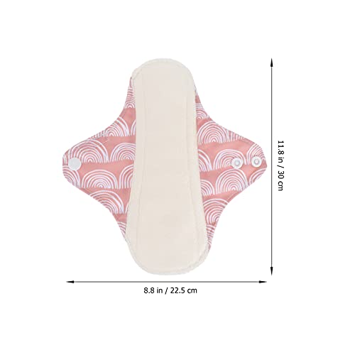EXCEART Reusável Menstrual Pad 4 Pcs Lavável Almofadas Menstruais de Enfermagem Toalhas Sanitárias