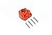 Axial Capra 1.9 Unlimited Trail Buggy Upgrade Parts Aluminum Front Or Rear Gearbox Cover - 1Pc Set Orange