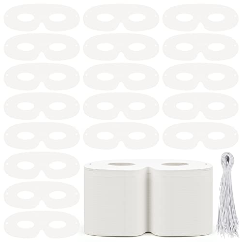 Masque pour les yeux en papier blanc découpé loup vierge pour Halloween et cosplay créatif