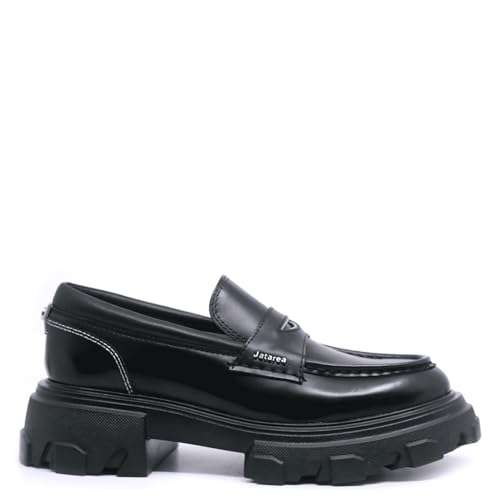 JATAREA Women's Fashion Sneakers – Genuine Leather Casual Shoes, Comfortable
