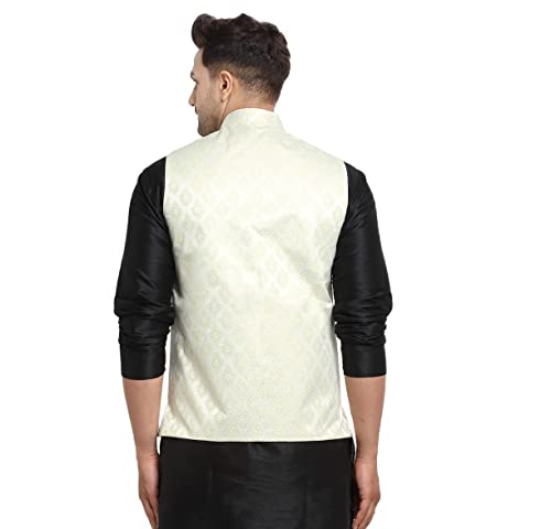 Image of ABH LIFESTYLE Men's Jacquard Nehru Jacket.