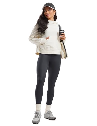 Image of CRZ YOGA Matte Faux Leather Leggings 28 inch | Extremely Soft, Gentle Compression, Casual, High Waisted, for Women