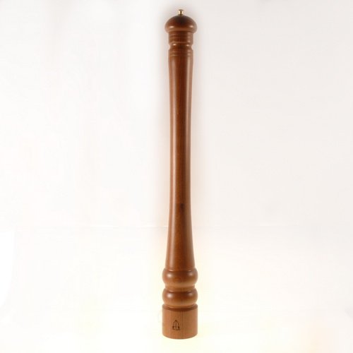 TRE SPADE Macinapepe TOR 70 in legno di faggio color noce, Altezza 70 cm, Macine coniche in acciaio temprato, Design elegante e regolazione precisa, Made in Italy