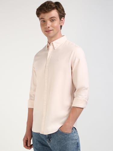 Image of Solid Regular fit Cotton Shirt
