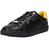  Trussardi Sneackers Donna 79A00703 in Pelle Black-Gold Modello Casual. Una Calzatura Comoda Adatta per Tutte Le Occasioni. Autunno-Inverno 2021-2022.EU 39