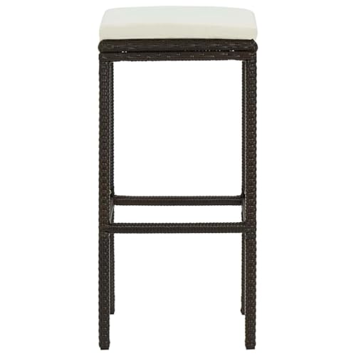 Tabourets de bar en rotin pour créer un coin repas convivial