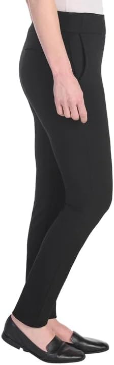 Dalia Women’s Pull-On Ponte Pant, Mid-Rise Narrow Leg - Image 3