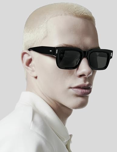 Image of Roneyee Non Polarized Acetate Sunglasses RY-A08 Frame with UV Protection Impact Resistant Nylon Lens Retro Unisex