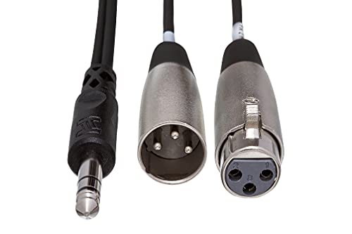 Hosa Src-203 Insert Cable, 1/4 In Trs To Xlr3M And Xlr3F, 3 M #TOP3