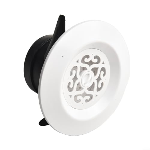 Rejilla de aire redonda robusta con mecanismo de obturación para una ventilación controlada y eficiente (200 mm)