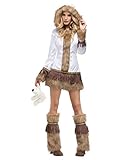 Material: 100% Polyester Horror-Shop Sexy Eskimo Damen Kostüm M/L