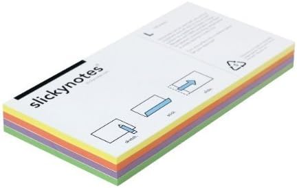 SlickyNote NL4-100 Pads Assorted Colors by SlickyNote