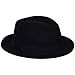 Bailey of Hollywood Men's MAGLOR Fedora Trilby HAT, Black, L