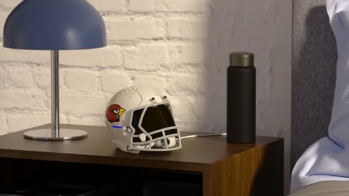 Image of NFL Echo Dot Bundle: Includes Echo Dot | Glacier White and Limited-Edition NFL Helmet Stand | Arizona Cardinals