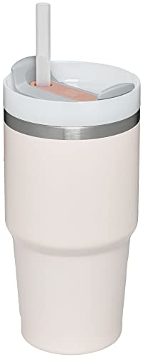 Image of STANLEY Quencher H2.0 Tumbler with Straw 20 oz | Flowstate 3-Position Lid | Cup Holder Compatible for Travel | Insulated Stainless Steel Cup | BPA-Free | Rose Quartz