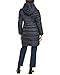 TAHARI Women's Slim Fit Puffer Coat with Attached Hood, Faux Fur Collar, Interior Bib & Hand Warmer Pockets, Galaxy, Medium