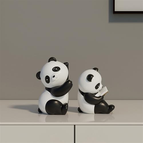 Sujetalibros Panda de resina: soporte para libros resistente y parada de libros 6