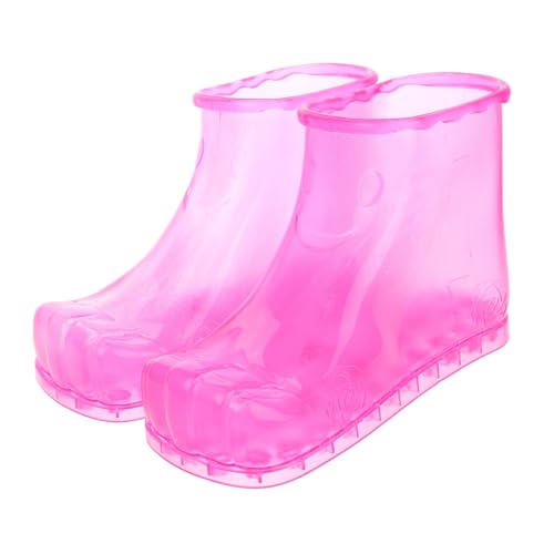 minkissy Tina De Pie Calentador Cubo De Baño De Pies Plegable Piscina Masaje Inflable Explotar Balde Diluvio Masajeadores Ducha Baño Hundir Acupresión Spa De Polivinilo Rosy