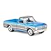 Greenlight 1/64 1972 Chevy C10 Cheyenne Short Bed Pickup Truck, Blue/Gray, Hobby Exclusive 30567